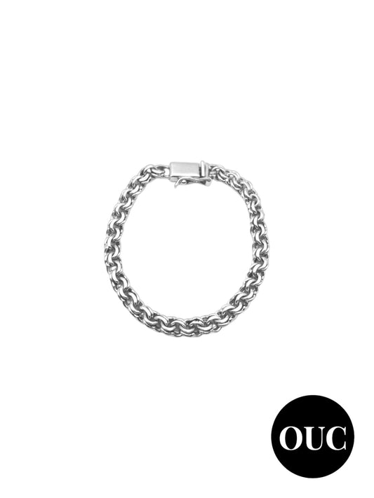 .925 Silver Chino Link Bracelet- 20cm, 8in