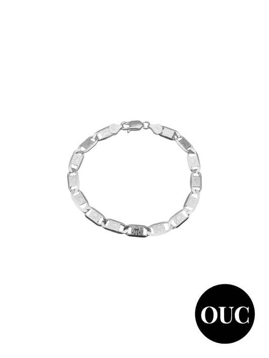 .925 Silver Rolex/ Gucci Inspired Bracelet- 8in, 20cm