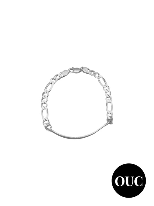 .925 Silver Cartier Style Bracelet- 8in , 20cm